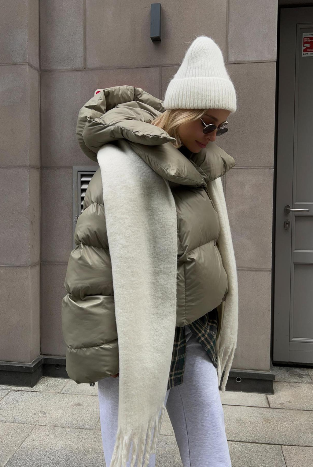 Oversize pūsta žieminė striukė