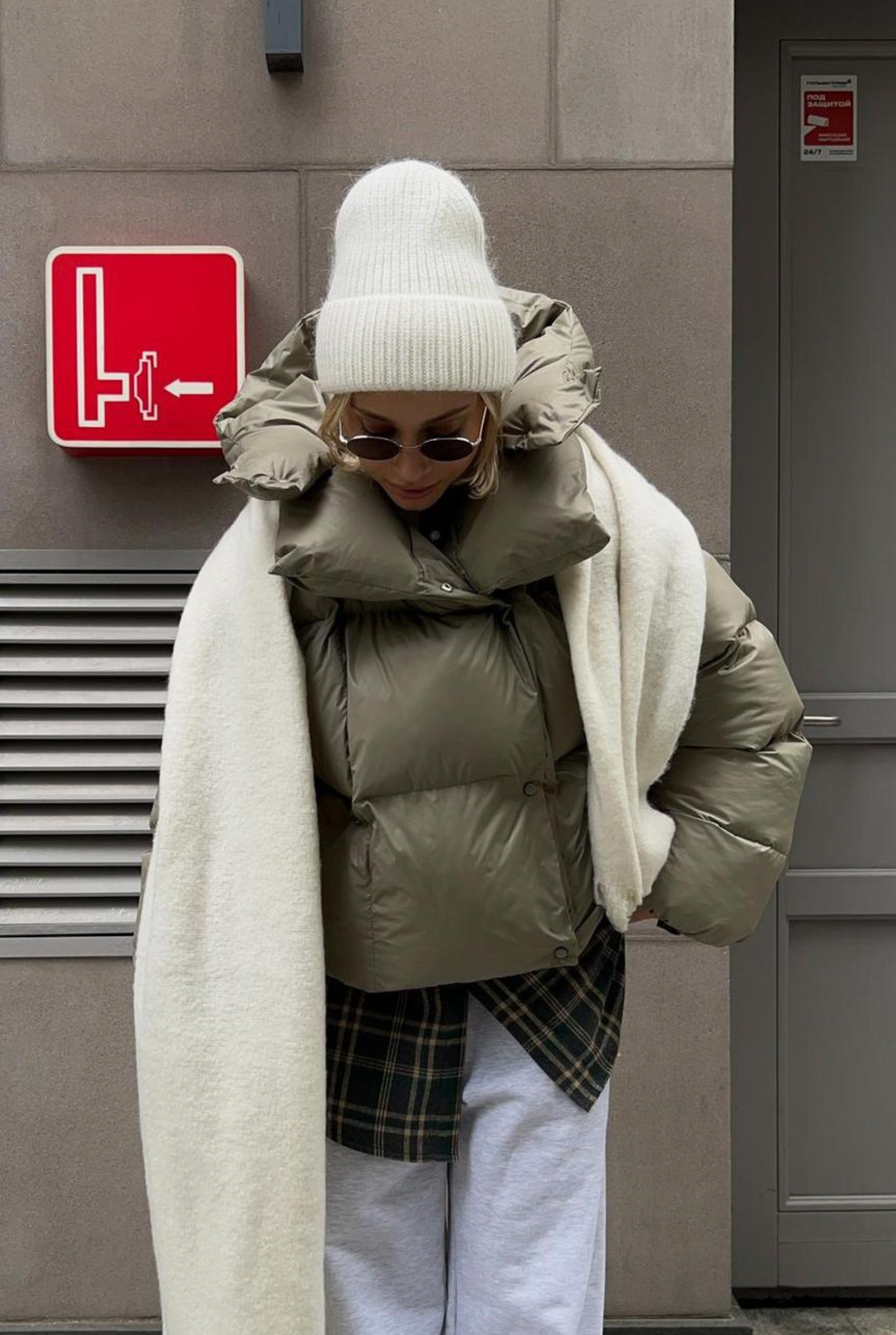 Oversize pūsta žieminė striukė