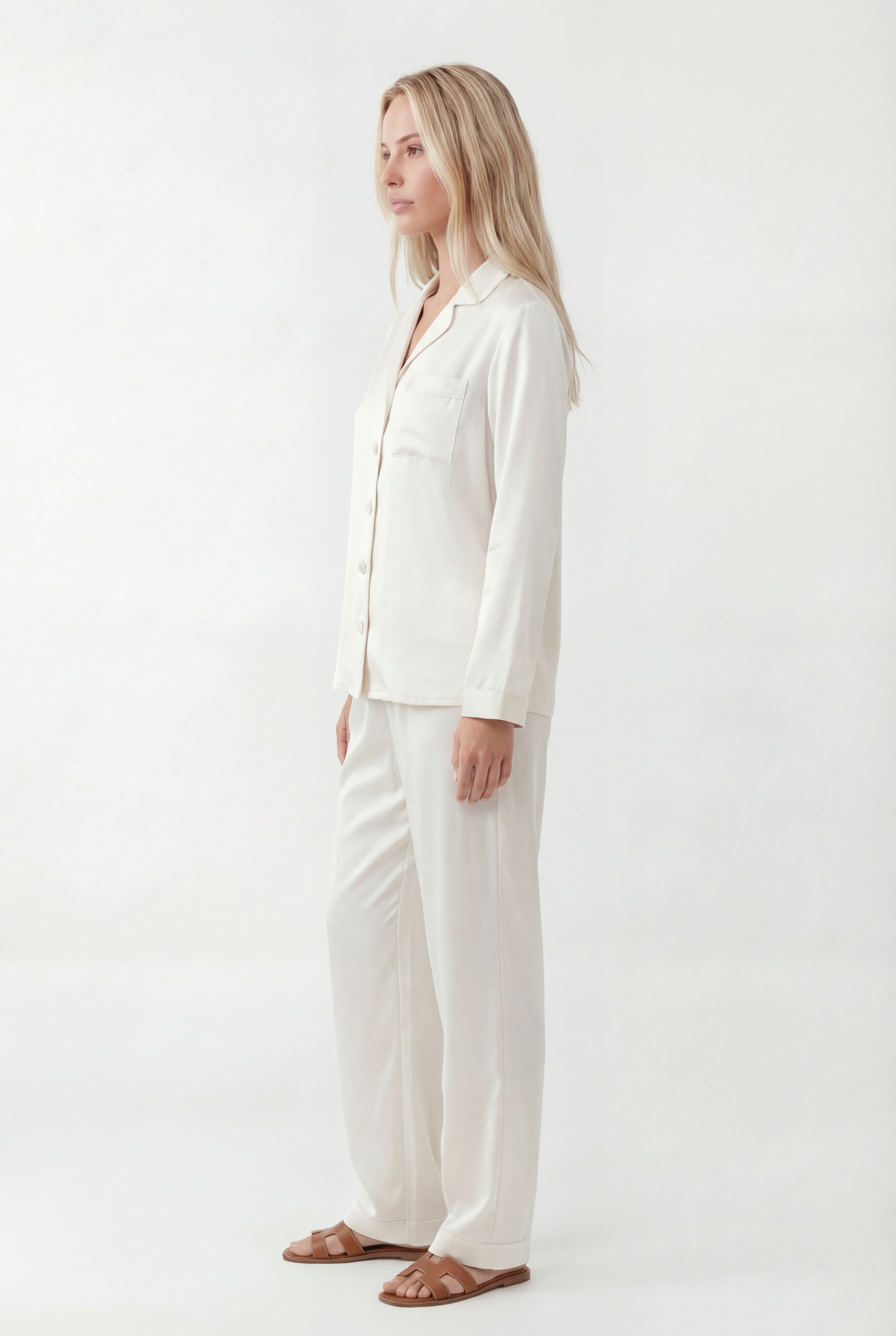 Ilgas Premium Šilko Pižamos Komplektas