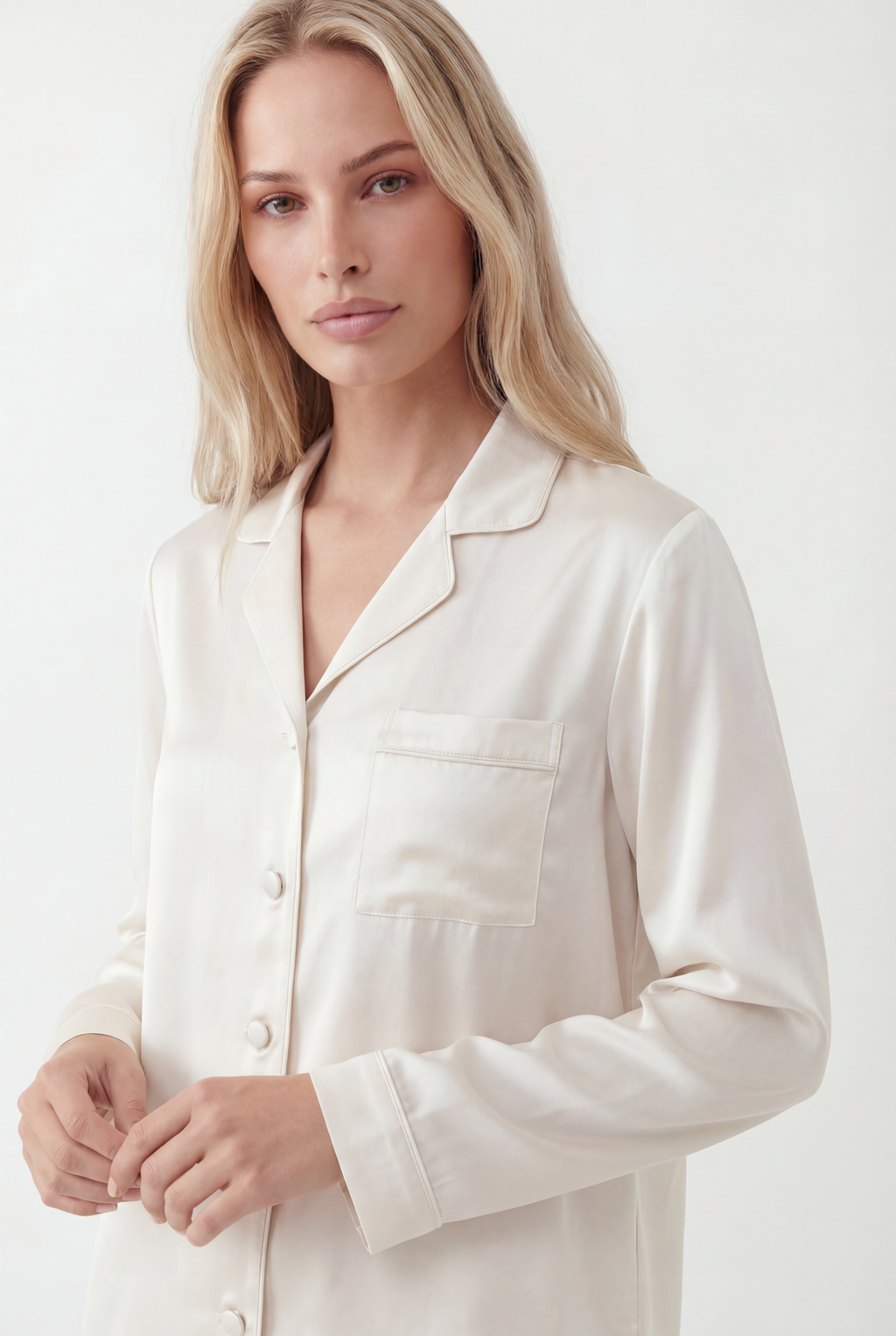 Ilgas Premium Šilko Pižamos Komplektas