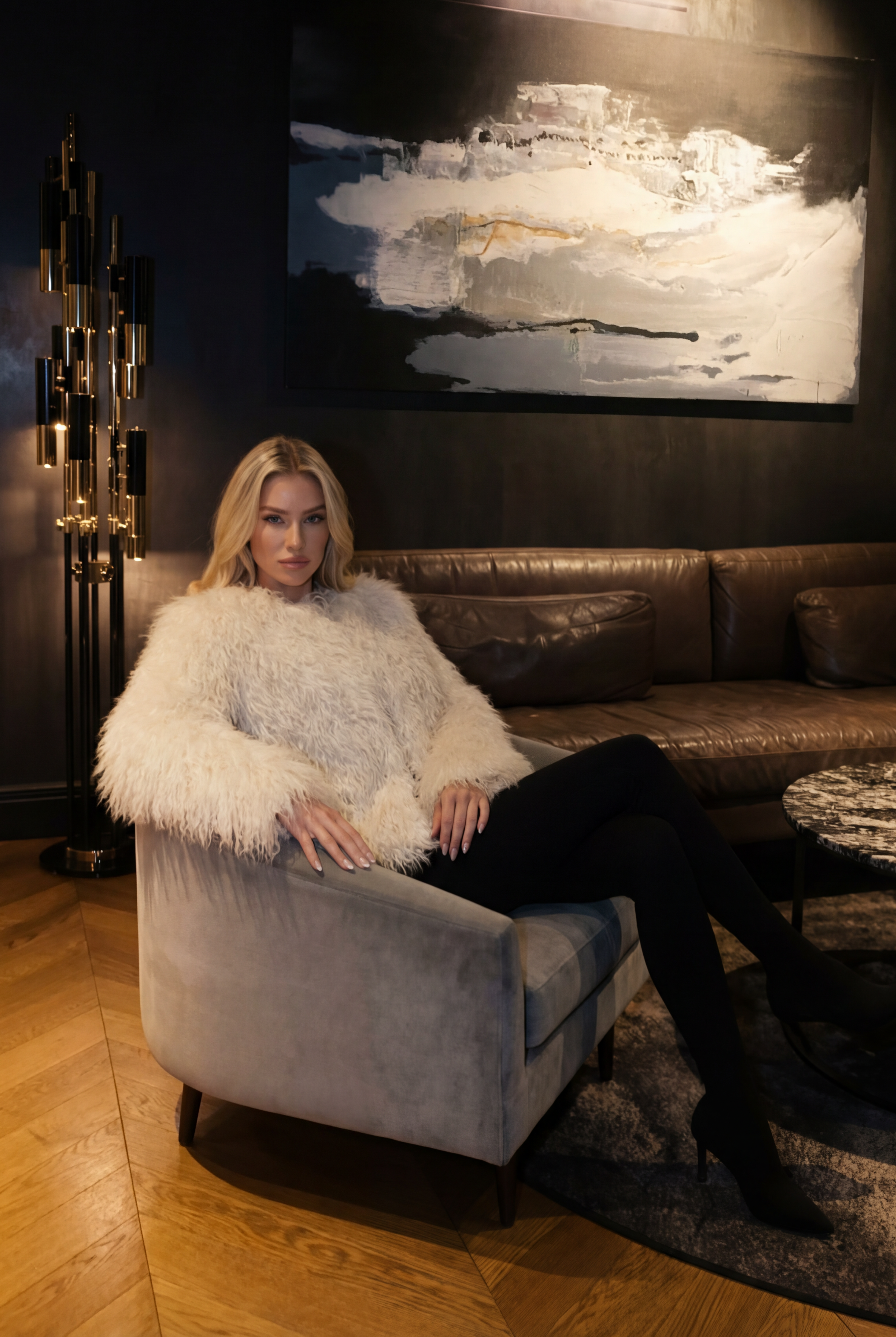 Dirbtinio Kailio Trumpas Paltas