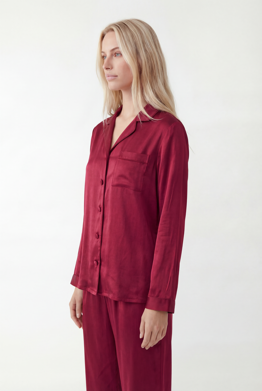 Ilgas Premium Šilko Pižamos Komplektas