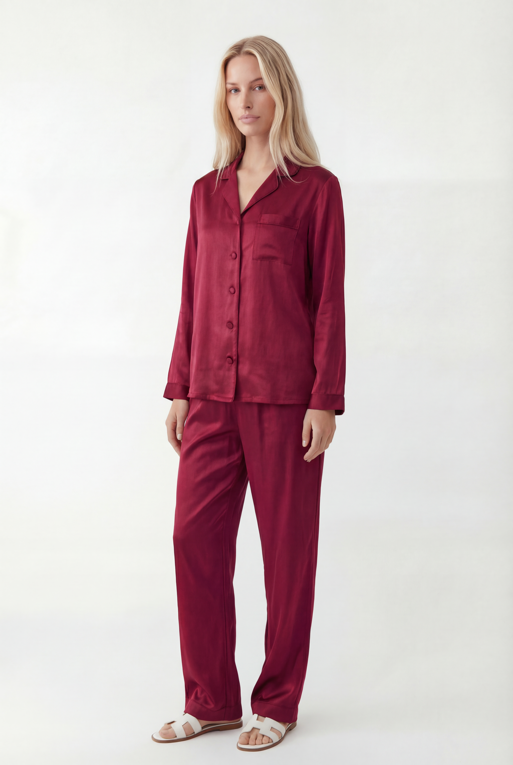 Ilgas Premium Šilko Pižamos Komplektas