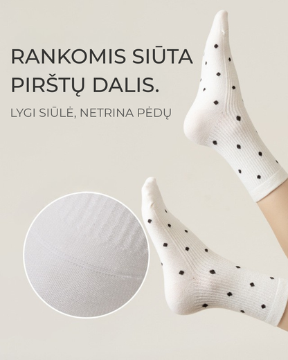 Medvilninės kvėpuojančios kojinės - 3 vnt.