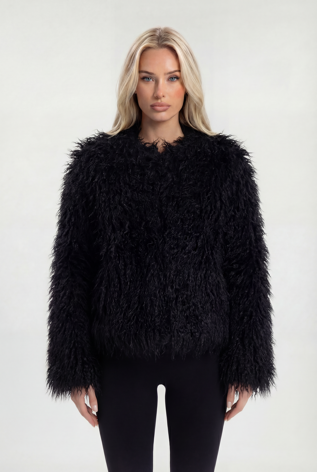 Dirbtinio Kailio Trumpas Paltas