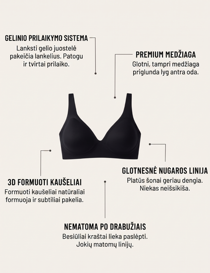 Comfort besiūlė liemenėlė be lankelių