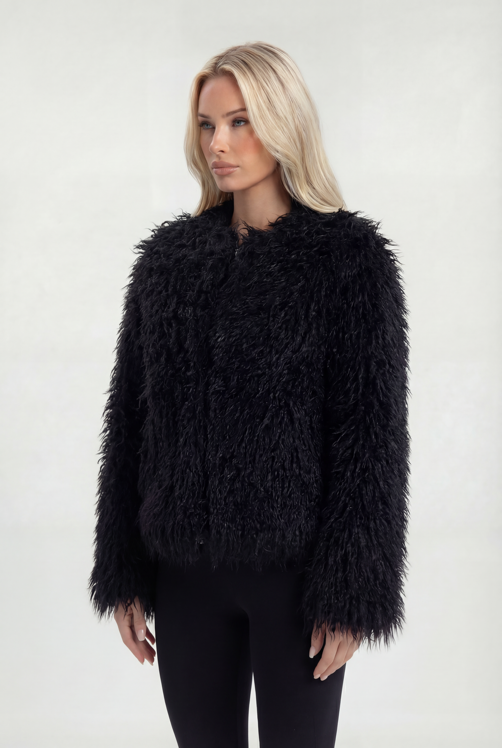 Dirbtinio Kailio Trumpas Paltas