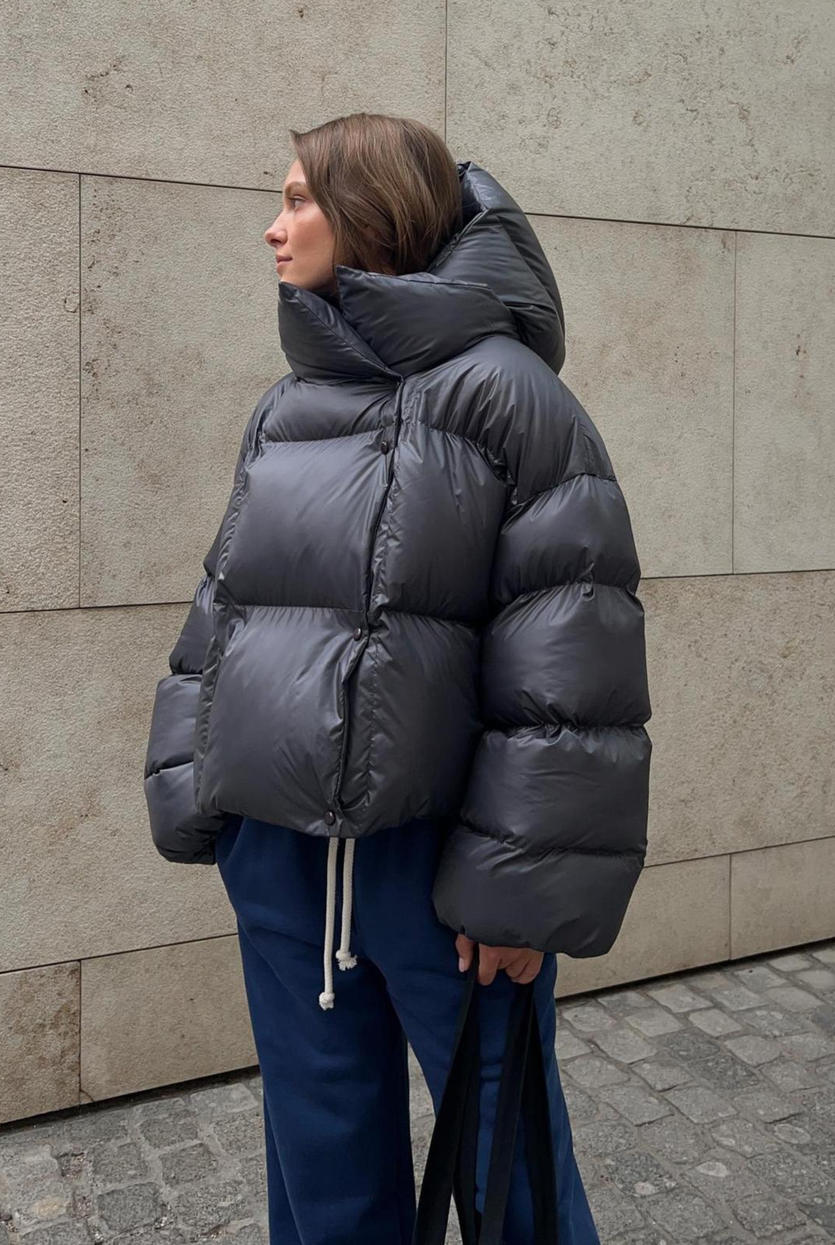 Oversize pūsta žieminė striukė