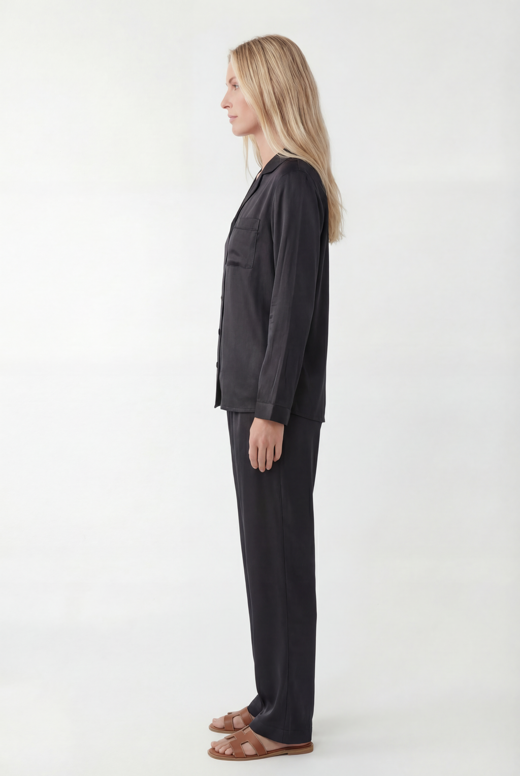 Ilgas Premium Šilko Pižamos Komplektas