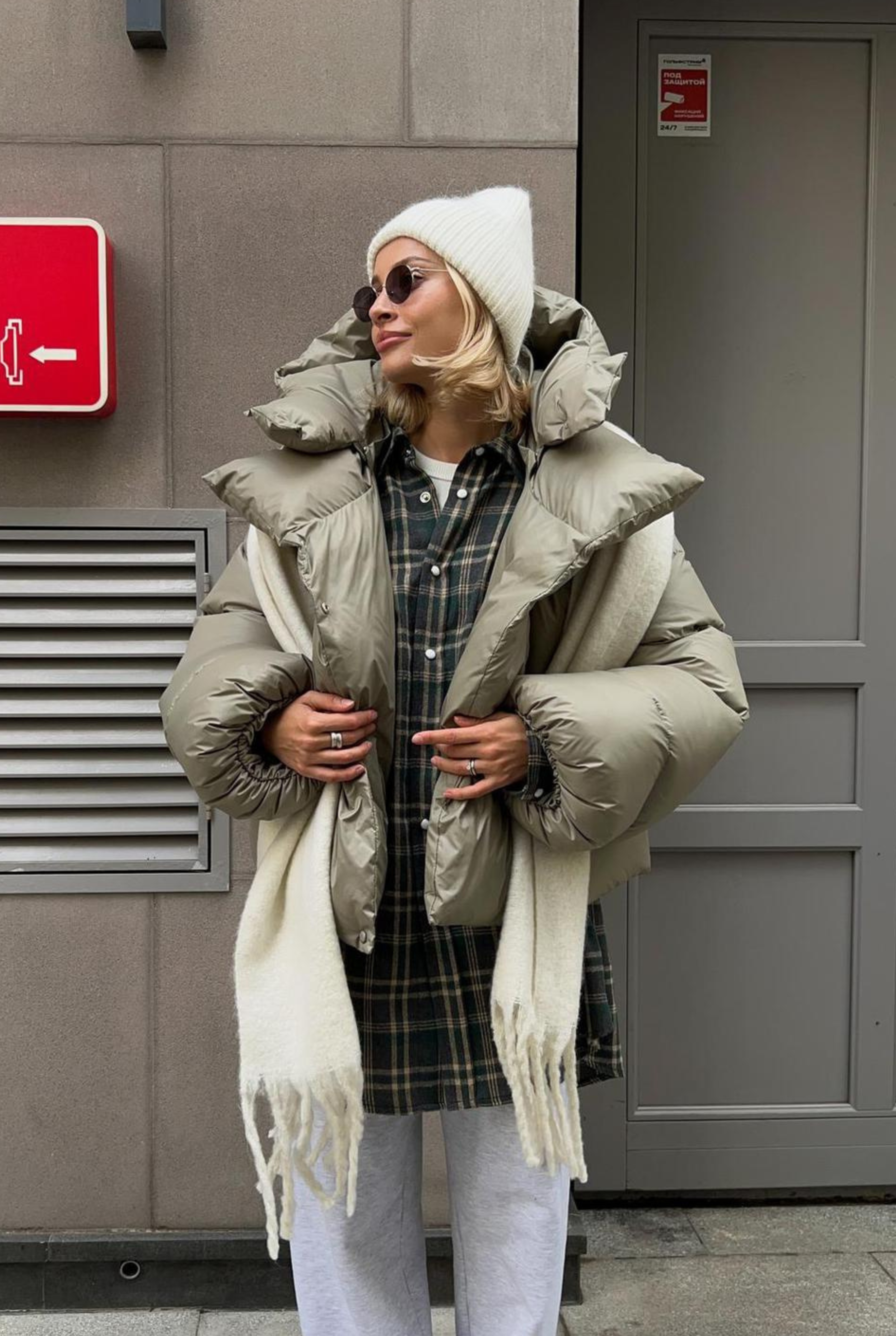 Oversize pūsta žieminė striukė