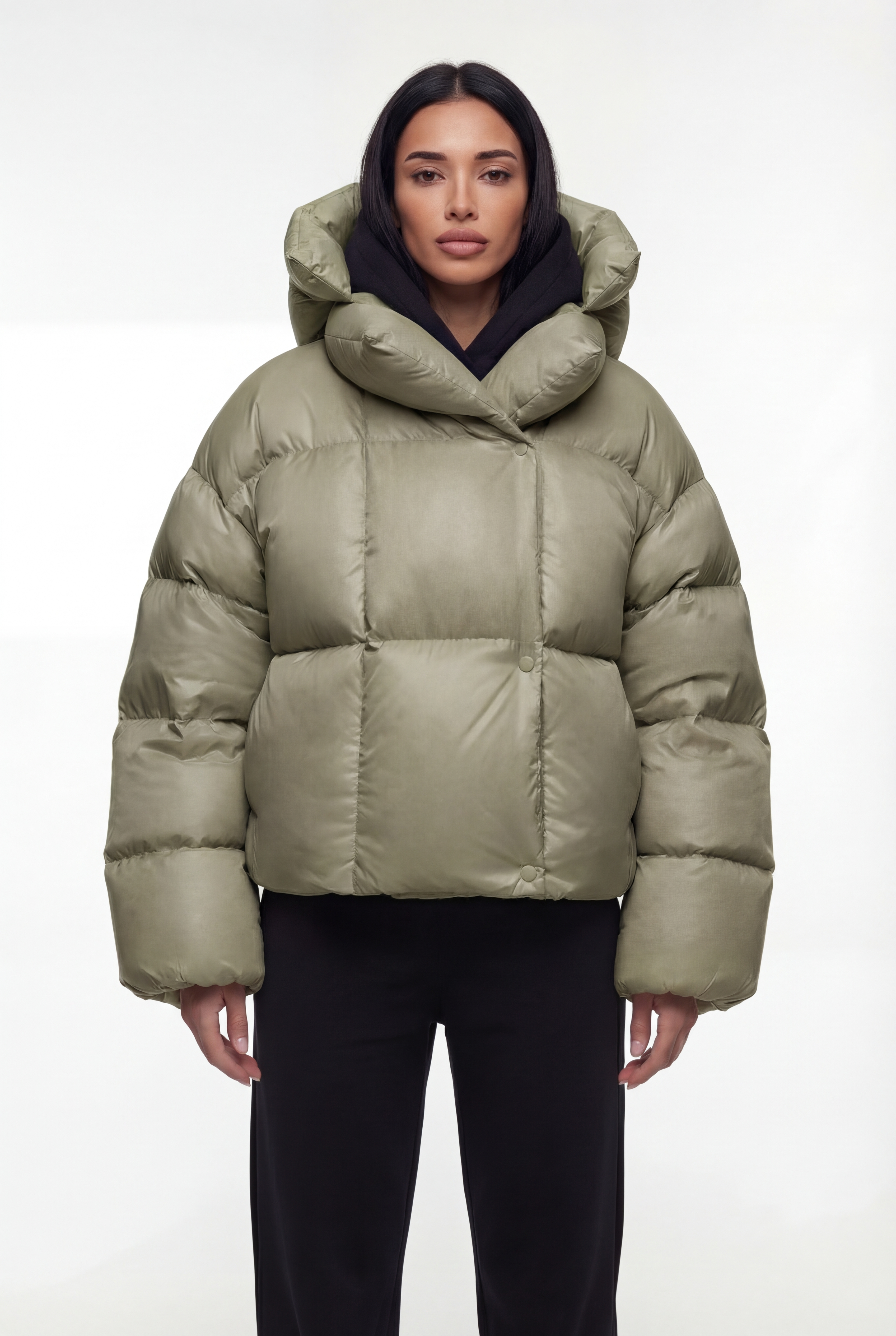 Oversize pūsta žieminė striukė