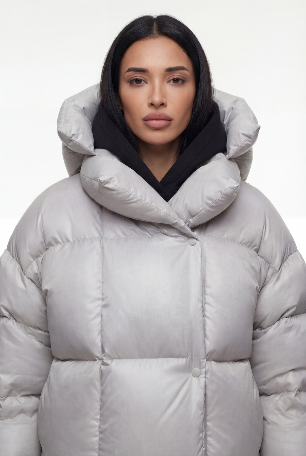 Oversize pūsta žieminė striukė