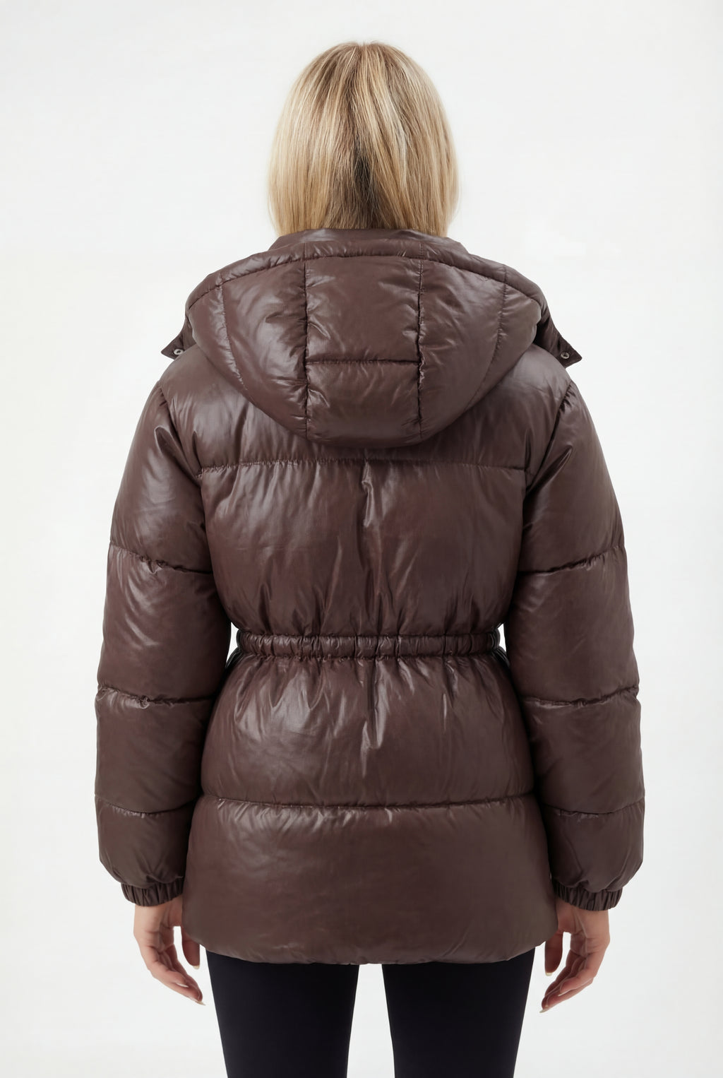 Ilga pūsta striukė su gobtuvu