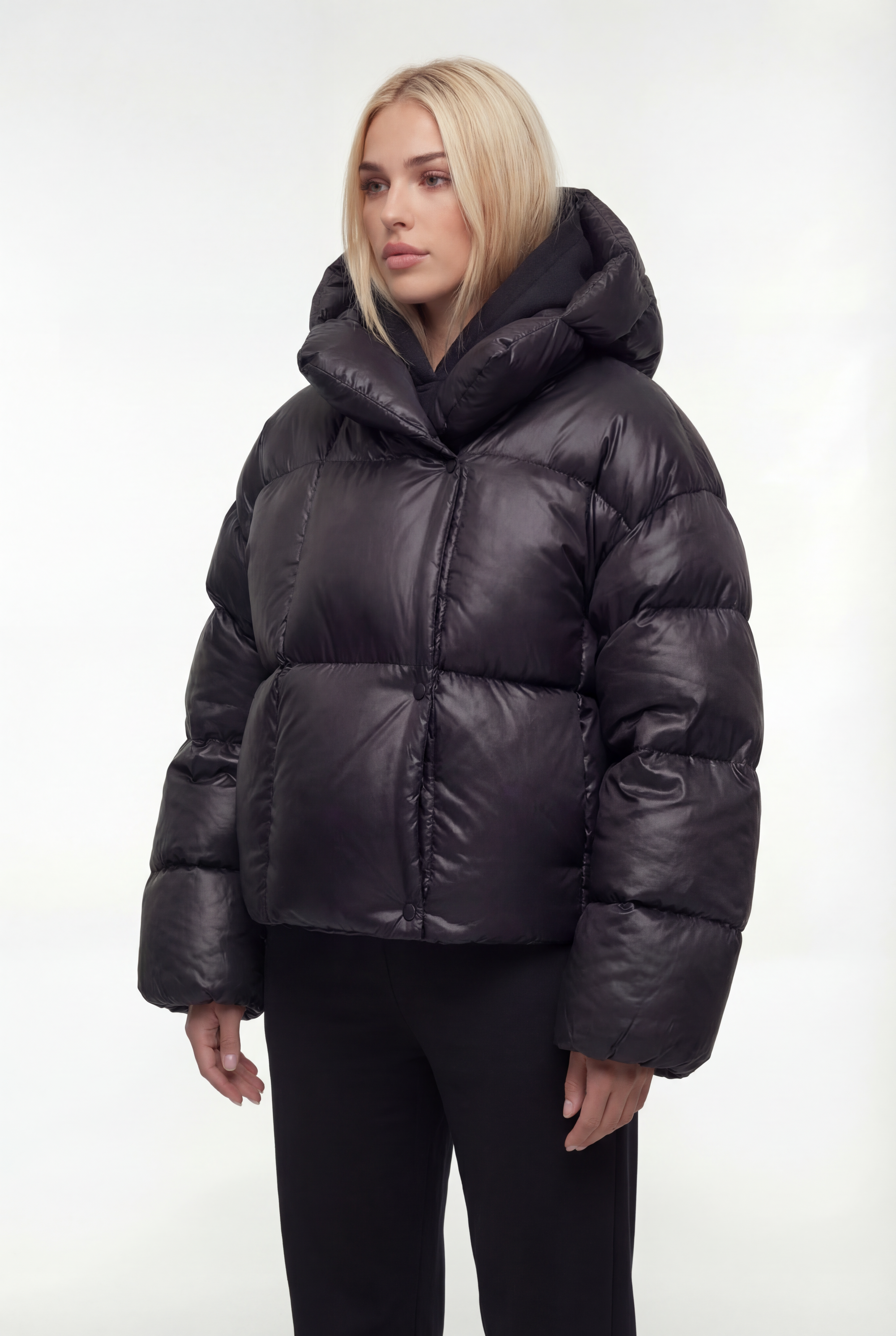 Oversize pūsta žieminė striukė