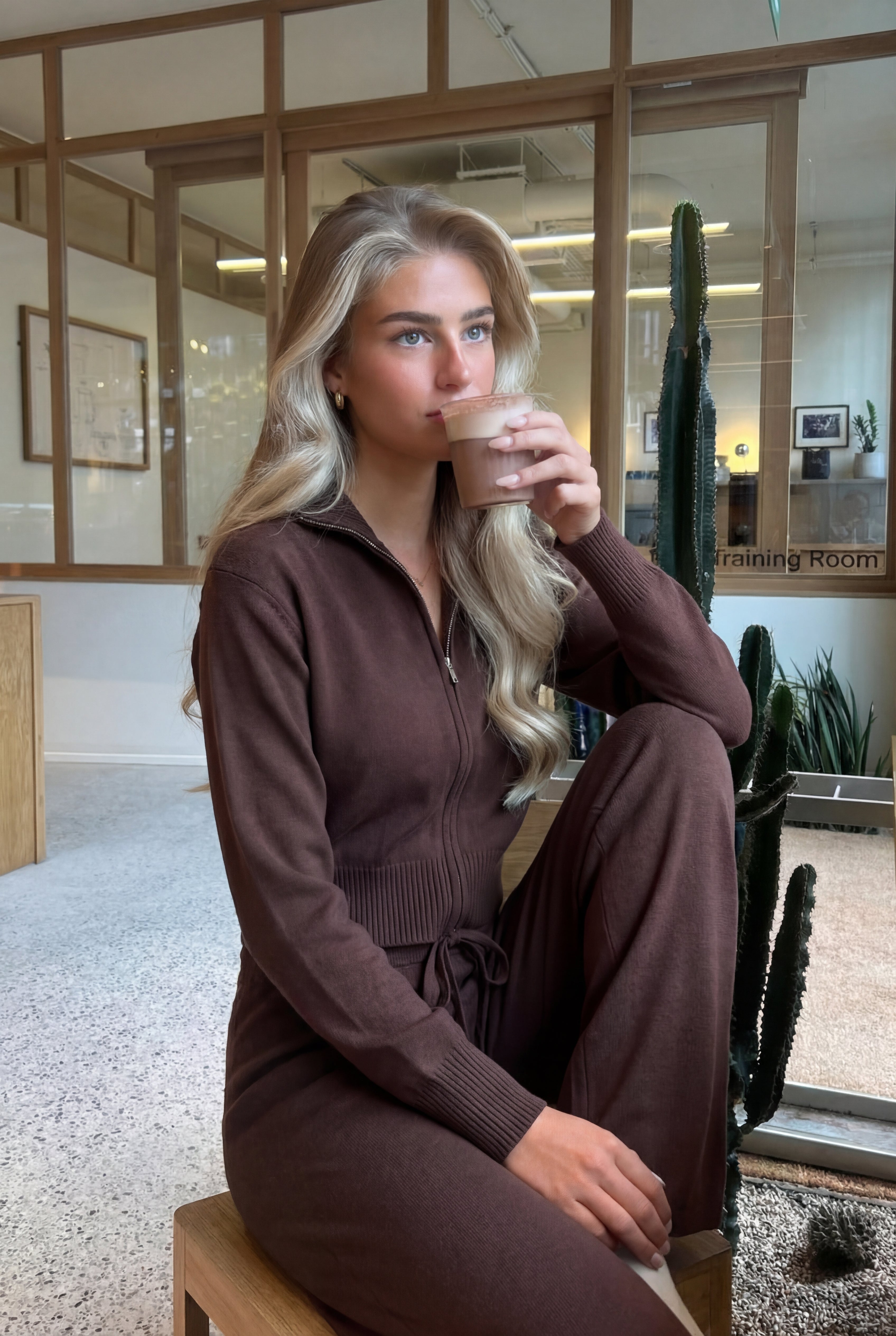 Megztas zip dviejų dalių komplektas